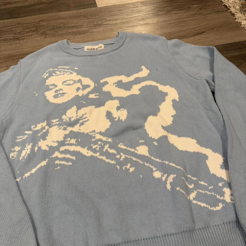 South of heaven Marilyn Monroe gun knit sweater L
